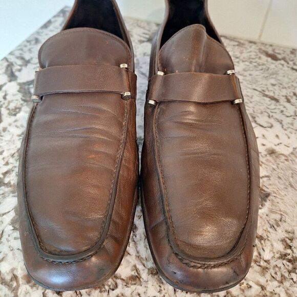 Ermenegildo Zegna Brown‎  loafers size 9.5 main image 8